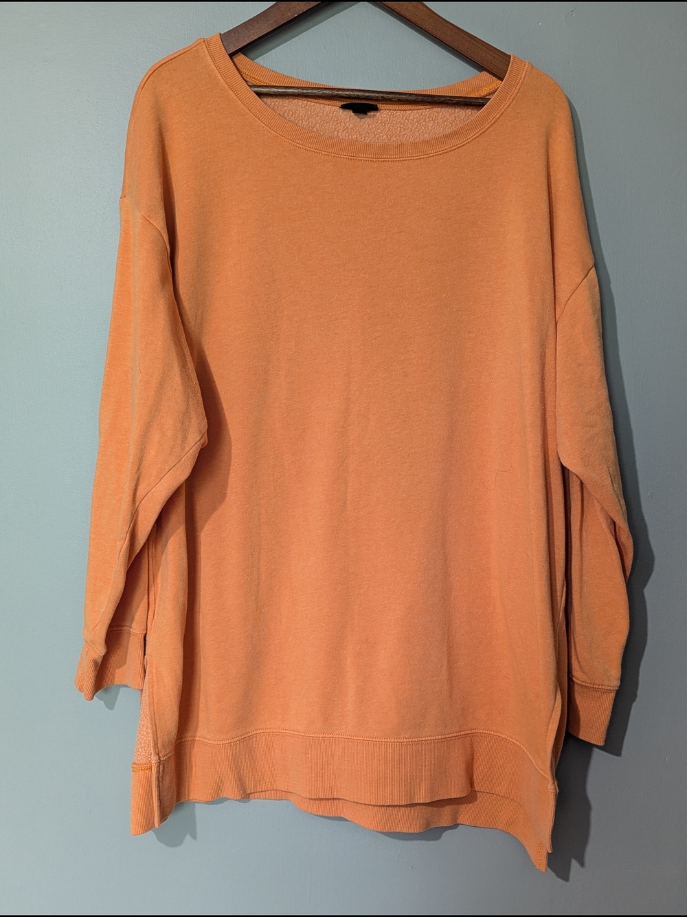 Torrid Women's Oversized Lightweight Fleece Sweatshirt Coral Orange